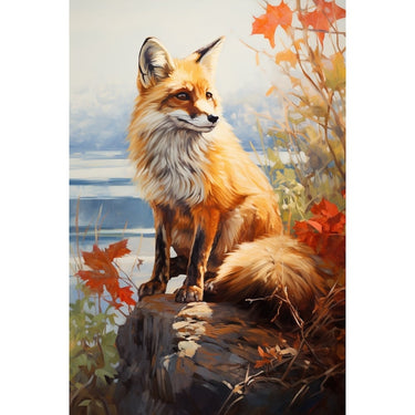 Red Fox Oil Canvas